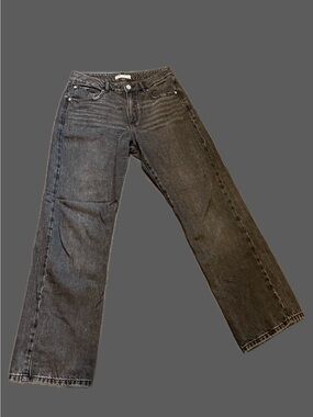Garage Wide Leg Jeans - Washed Black